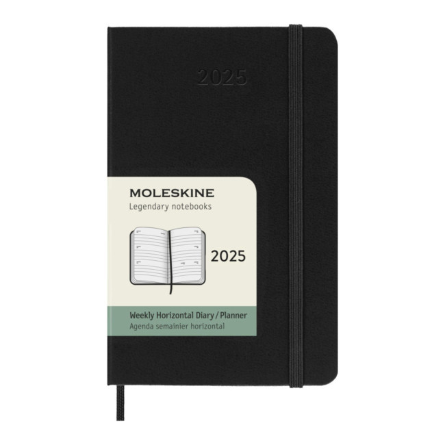 Promotional Moleskine Horizontal Hard Cover 12 Month PK Weekly Planner 