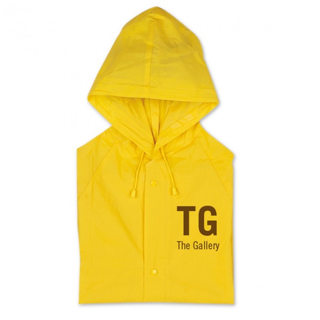 Promotional PVC Raincoat With Hood - Image 9