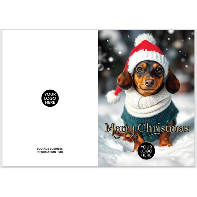 Promotional Dachshund Xmas Card - Image 1