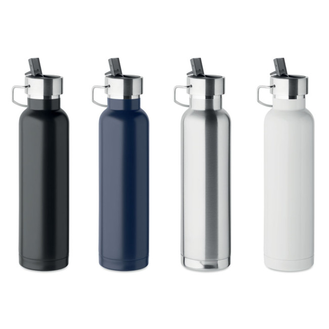 Promotional Recycled Stainless Steel Double Wall Bottle 660ml - Image 1