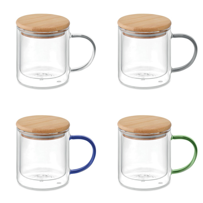 Promotional Double Wall Borosilicate Mug 300ml - Image 1