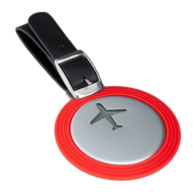 Promotional Coloured Luggage Tag With PU Strap - Image 4