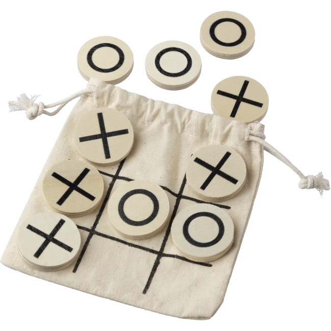 Promotional Wooden Tic-Tac-Toe Game