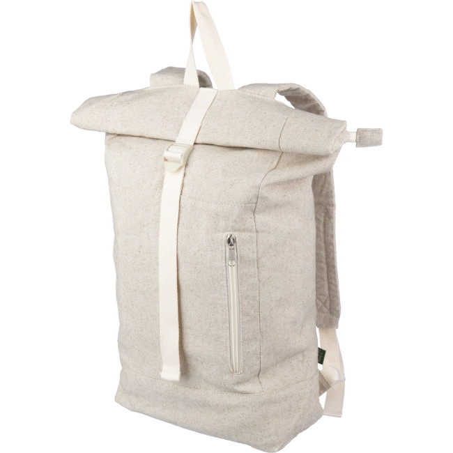 Promotional Hemp Rolltop Backpack