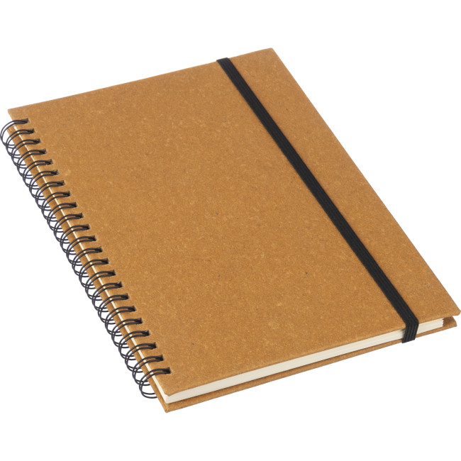 Promotional Recycled Leather A5 Notebook - Image 1