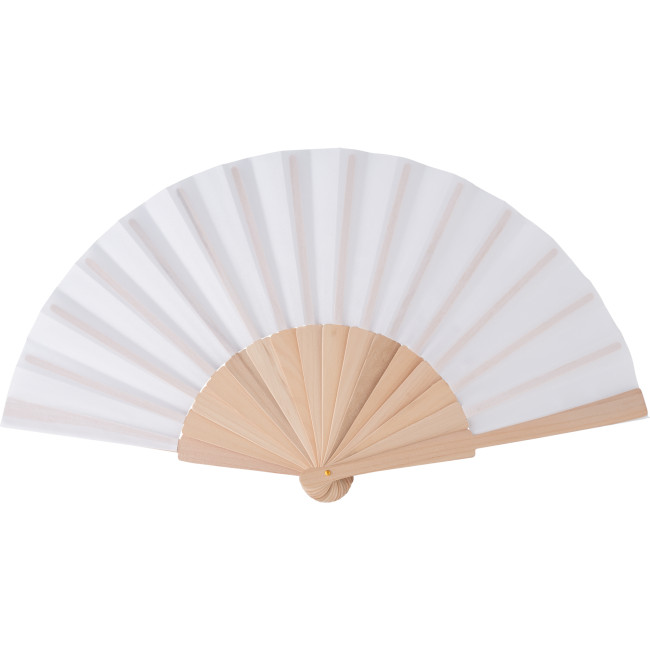 Promotional Hand Fan With RPET Fabric