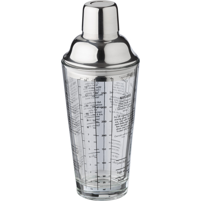 Promotional Glass Cocktail Shaker 400ml