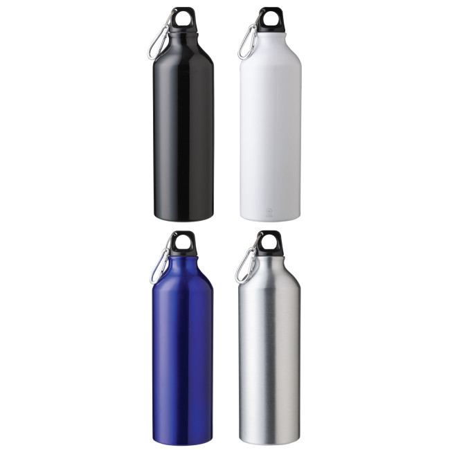 Promotional Recycled Aluminium Single Walled Bottle 750ml - Image 1