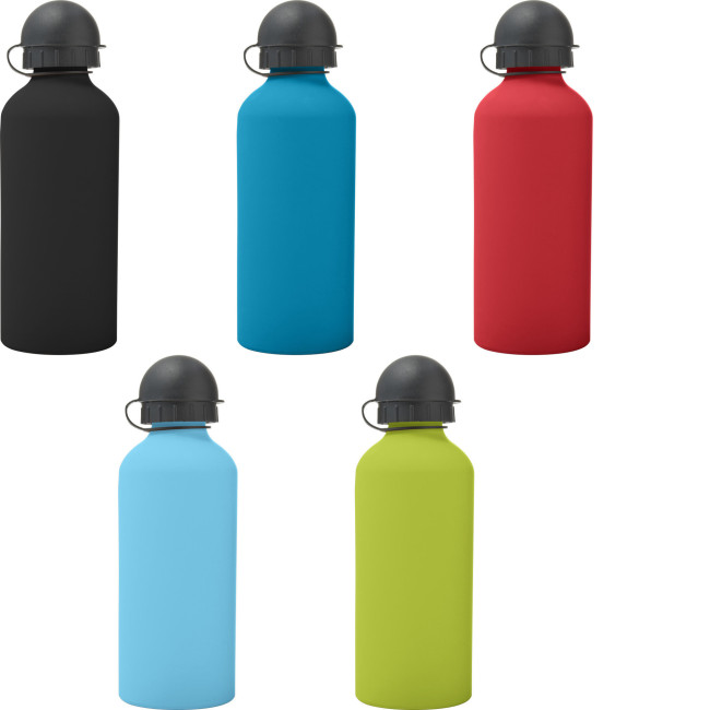 Promotional Aluminium single walled water bottle 600ml - Image 1