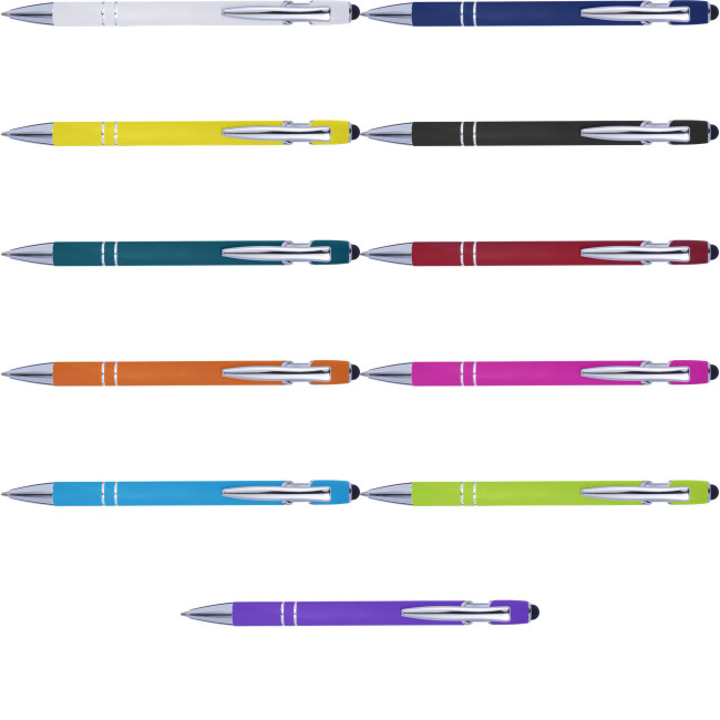 Promotional Ballpen with rubber finish - Image 1