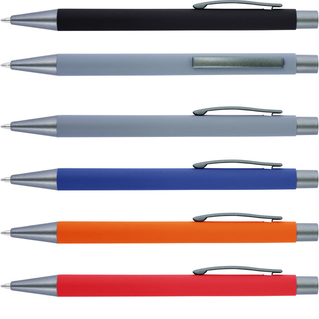 Promotional Ballpen with rubber finish - Image 1