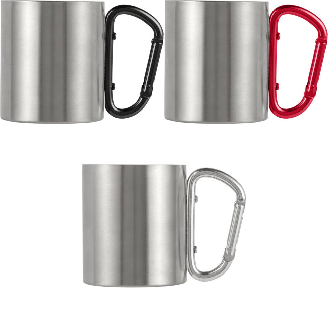 Promotional Stainless steel double walled mug 185ml - Image 1