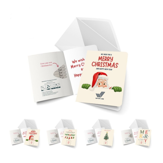 Promotional Christmas Seedsticks Greeting Cards - Image 1