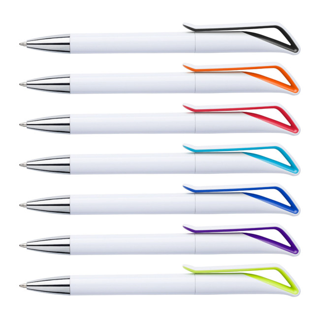 Promotional Ballpen with geometric neck - Image 1