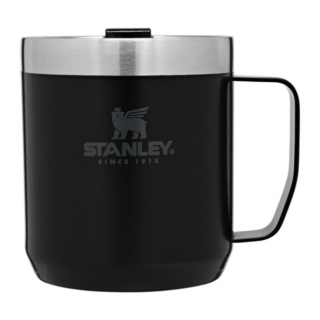 Promotional Stanley Classic Camp Mug 350ml Solid Black - Image 1