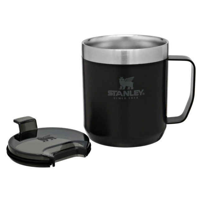 Promotional Stanley Classic Camp Mug 350ml Solid Black - Image 2