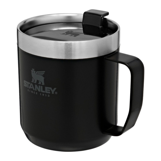 Promotional Stanley Classic Camp Mug 350ml Solid Black - Image 3