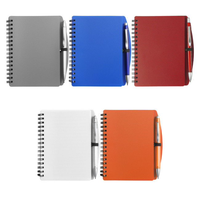 Promotional A6 Notebook with ballpen - Image 1