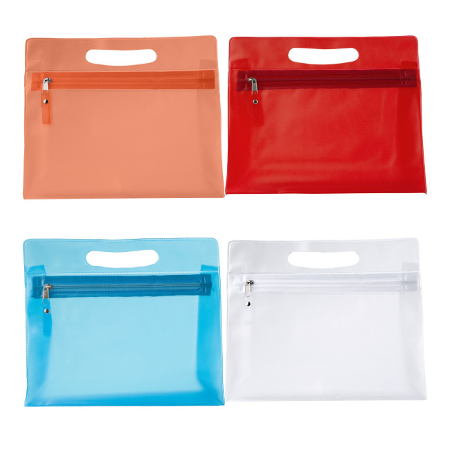 Promotional Frosted toilet bag - Image 1