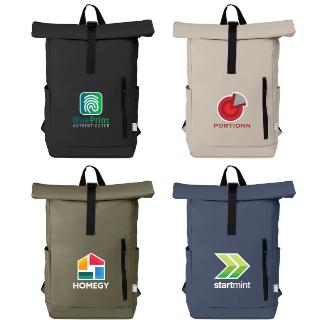 Promotional Malmö Rolltop Waterproof Recycled Backpack