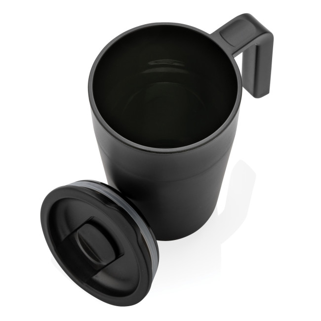 Promotional GRS Recycled PP And SS Mug With Handle 480ml - Image 4