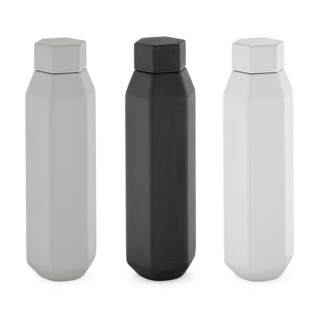 Promotional Hexagul Bottle Recycled Stainless Steel 530ml - Image 1