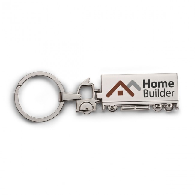 Promotional Truck Metal Keyring - Image 2