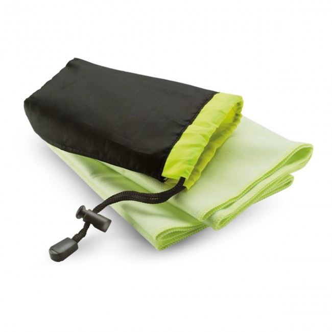 Promotional Sport Towel In Nylon Pouch - Image 1