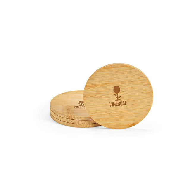 Promotional Christo Coasters Bamboo