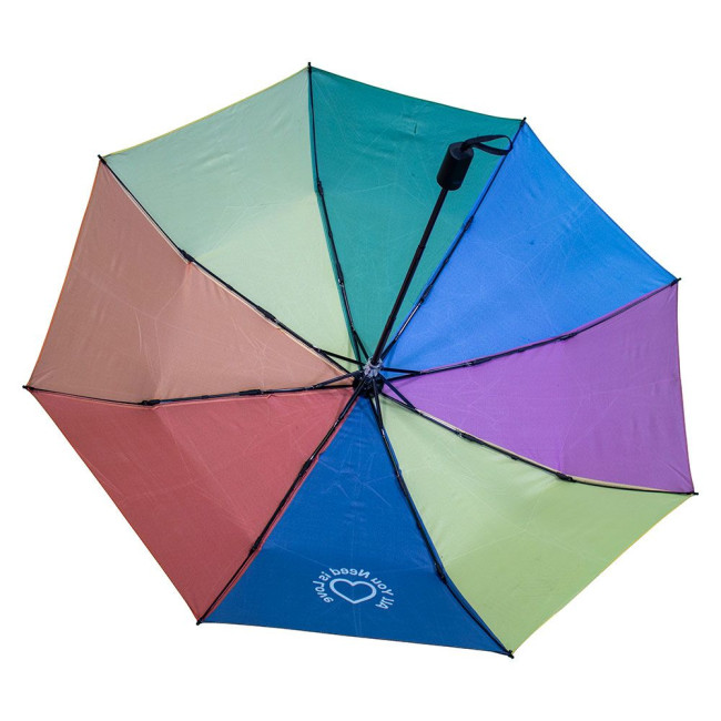 Promotional Full Colour Printed Compact Umbrella - Image 3