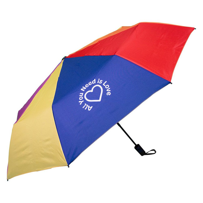 Promotional Full Colour Printed Compact Umbrella - Image 4