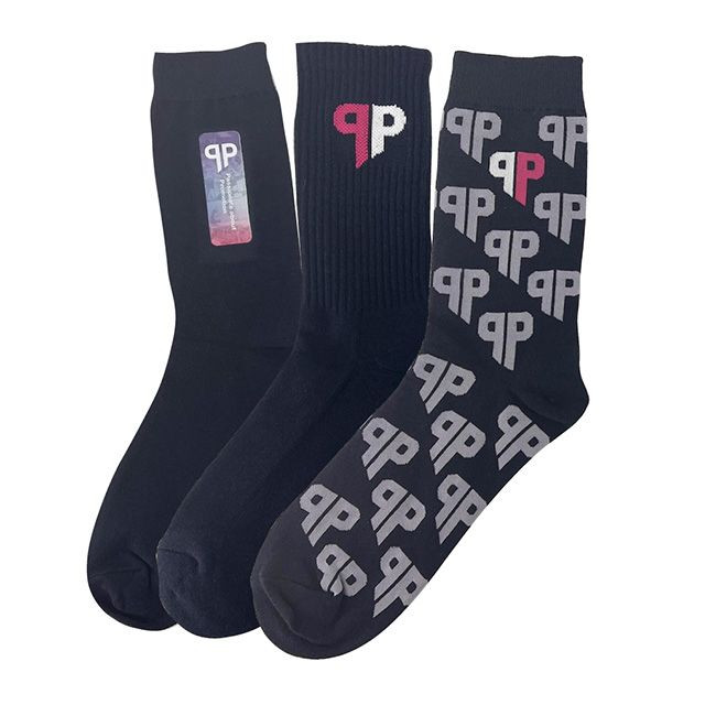 Promotional Jacquard Knitted Cotton Socks - Image 1