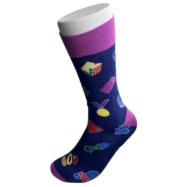 Promotional 360 Degree Printed Cotton Socks (Adult Size) - Image 2