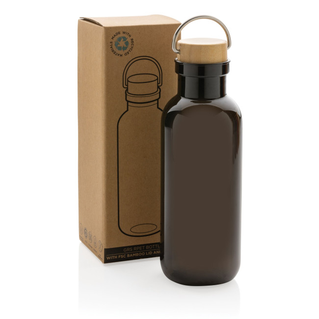 Promotional RCS Rpet Bottle With Bamboo Lid And Handle 680ml - Image 2