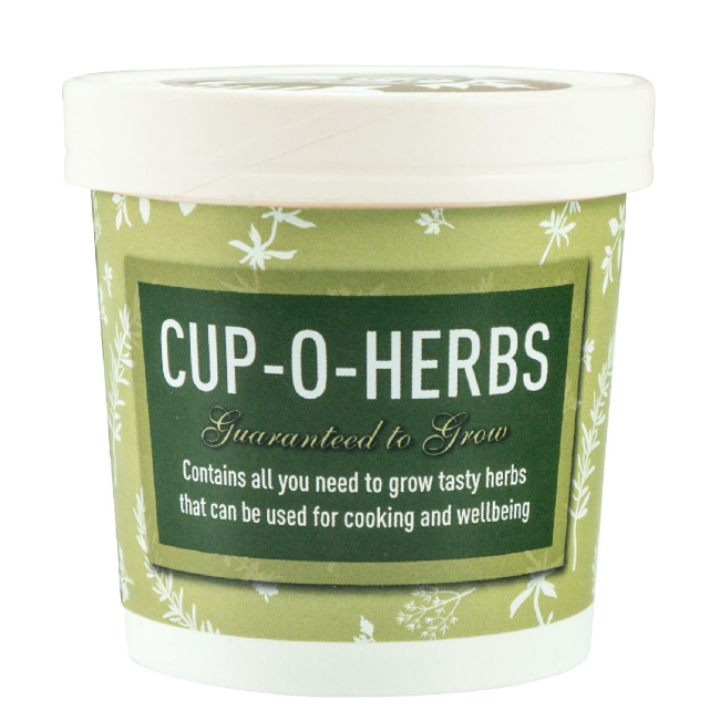 Promotional Green & Good Seed Cup - Cup-o-Herbs - Image 1