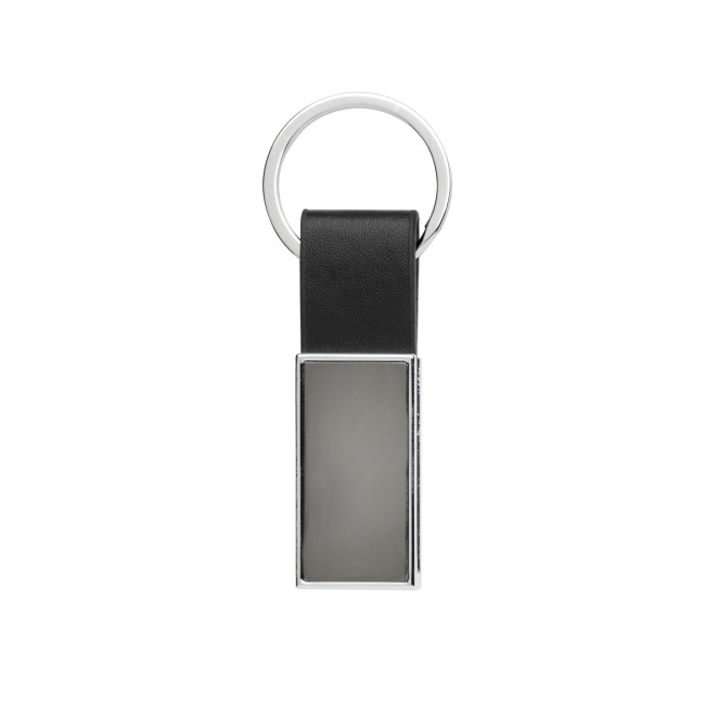 Promotional Luxury PU Keychain RCS Recycled Zinc Alloy - Image 1