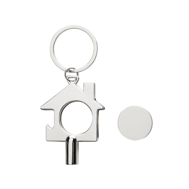 Promotional RCS Recycled Zinc Alloy 3 In 1 Keychain - Image 2