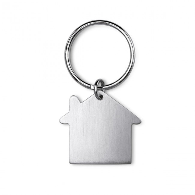 Promotional House Shaped Metal Keyring - Image 3