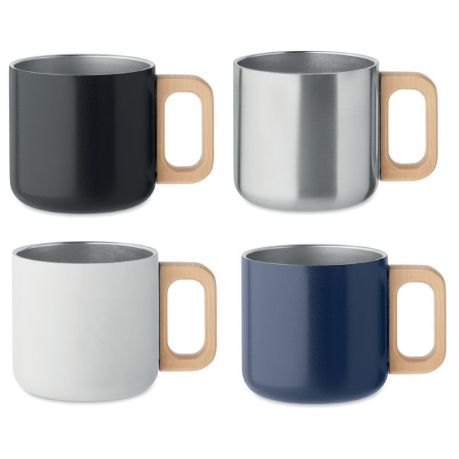 Promotional Recycled Double Wall Mug 350ml - Image 1