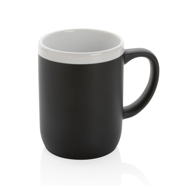 Promotional Ceramic Mug With White Rim 300ml - Image 2