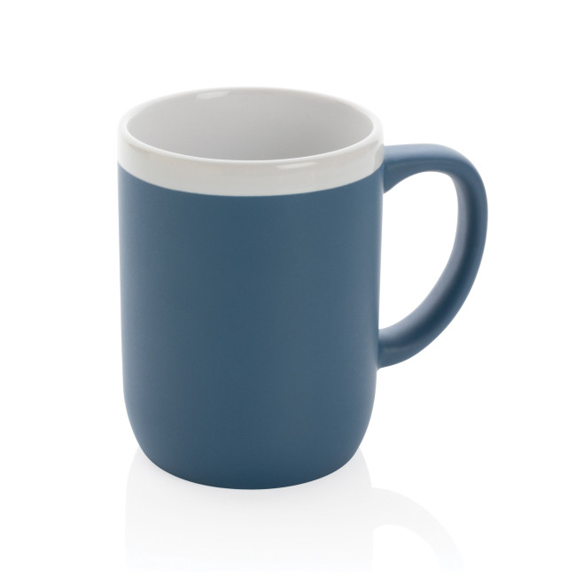 Promotional Ceramic Mug With White Rim 300ml - Image 3