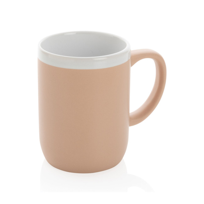 Promotional Ceramic Mug With White Rim 300ml - Image 4