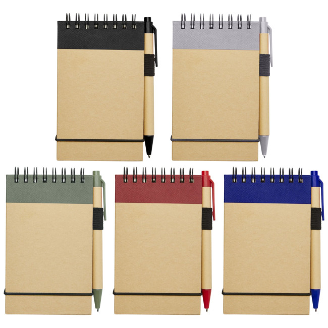 Promotional Zuse A7 Recycled Jotter Notepad With Pen - Image 1