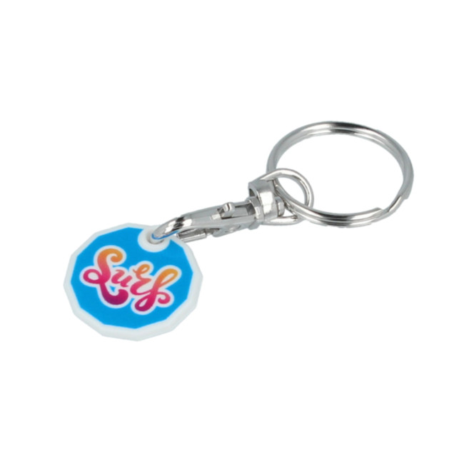 Promotional Trolley Coin Keyring - Image 2