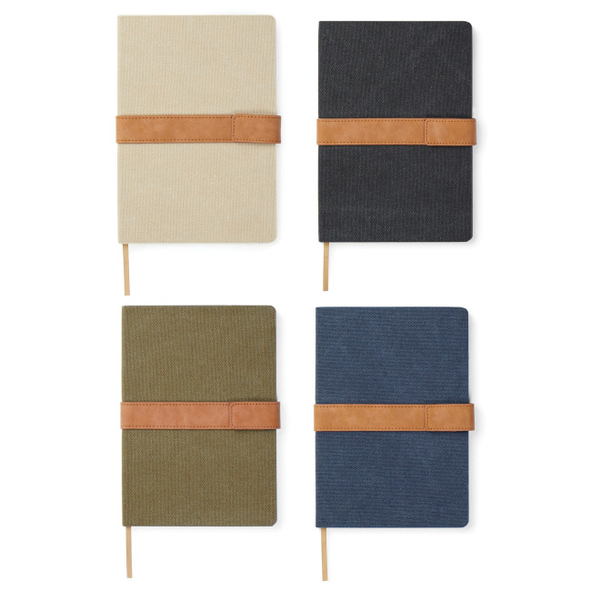 Promotional Bosler RCS Recycled Canvas Notebook - Image 1