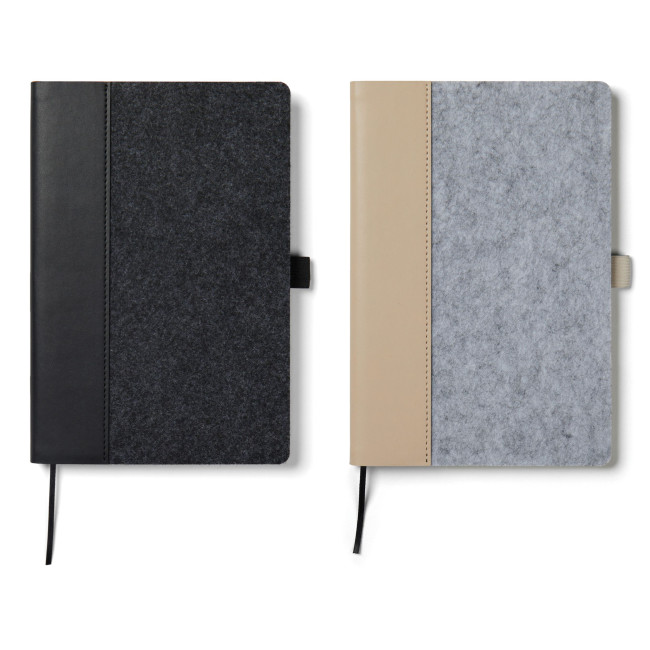 Promotional Albon GRS Recycled Felt Notebook - Image 1