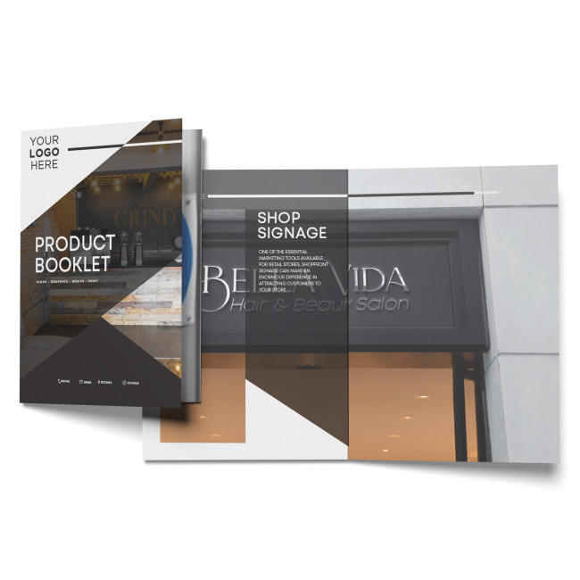 Promotional Half Fold Corporate Leaflet/Flyer Gloss Outer Cover 250gsm (Customer Design)