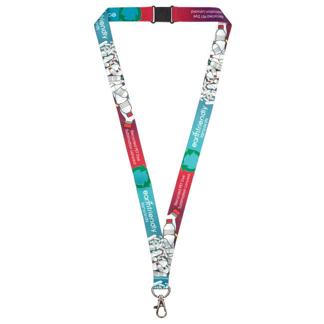 Promotional Green & Good Dye Sub Lanyard 20mm - Recycled PET