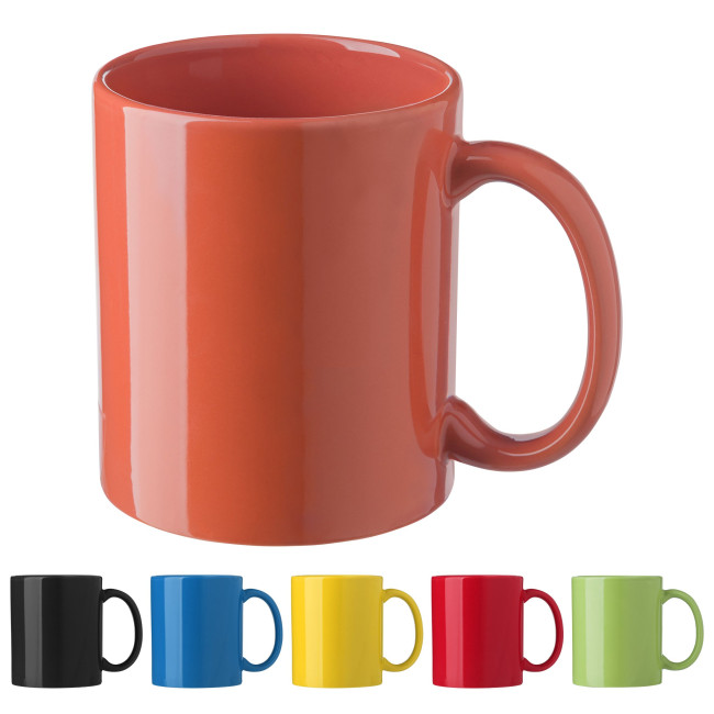 Promotional Ceramic Coloured Mug 300ml - Image 1