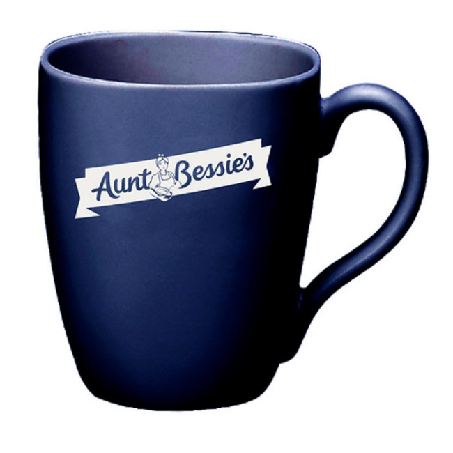 Promotional Matt Blue Quadra Mug - Image 1